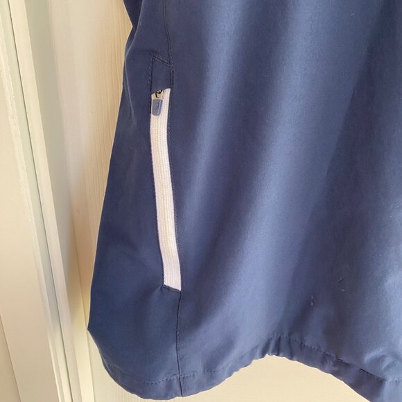 Zero Restriction Mens Navy Blue Sleeveless Vest XXL Activewear With Zipper Pocke - Picture 3 of 8